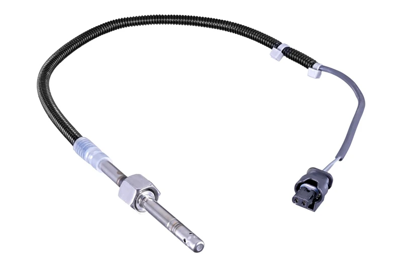 HELLA 6PT 358 226-091 Sensor, exhaust gas temperature - 2-pin connector - Bolted - Cable: 554mm