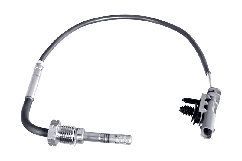 HELLA 6PT 358 226-381 Sensor, exhaust gas temperature - 2-pin connector - Bolted - Cable: 240mm