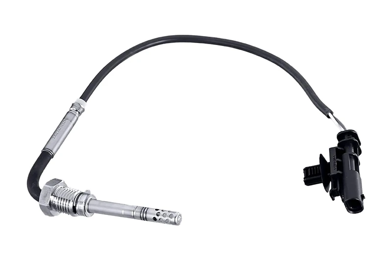 HELLA 6PT 358 226-141 Sensor, exhaust gas temperature - 2-pin connector - Bolted - Cable: 220mm