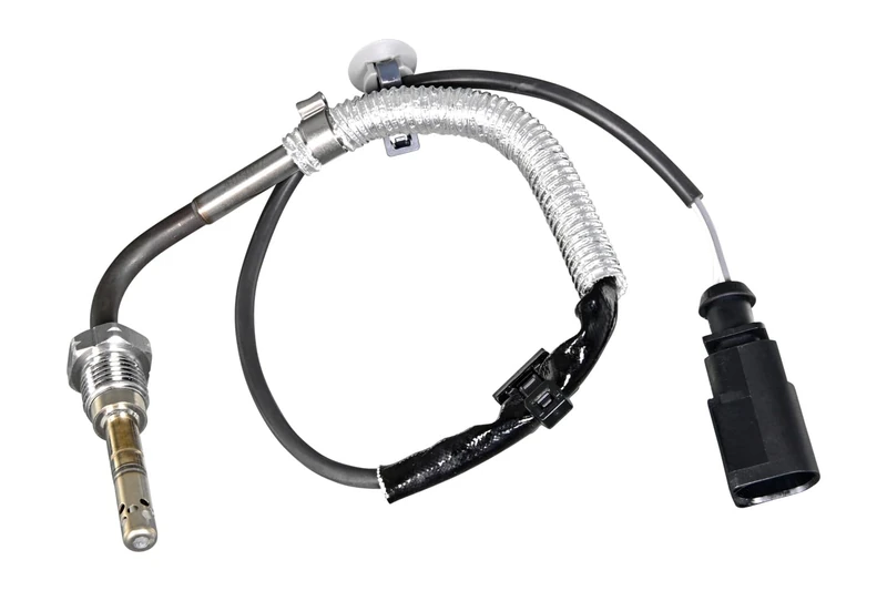 HELLA 6PT 010 376-981 Sensor, exhaust gas temperature - 2-pin connector - Bolted - Cable: 366mm