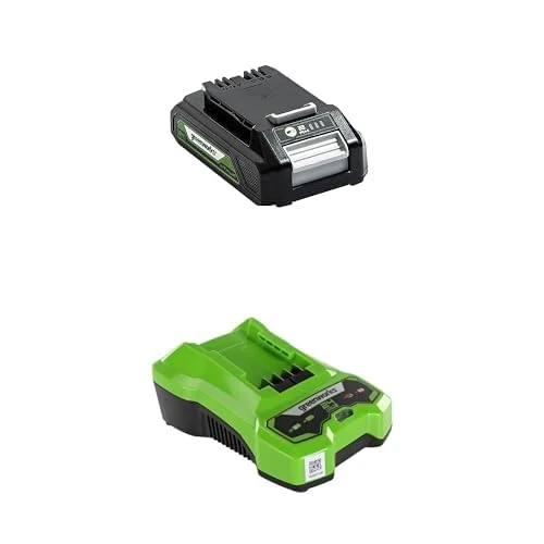 Greenworks 24V Battery G24B2 + Greenworks 24V 2A Battery Charger G24C