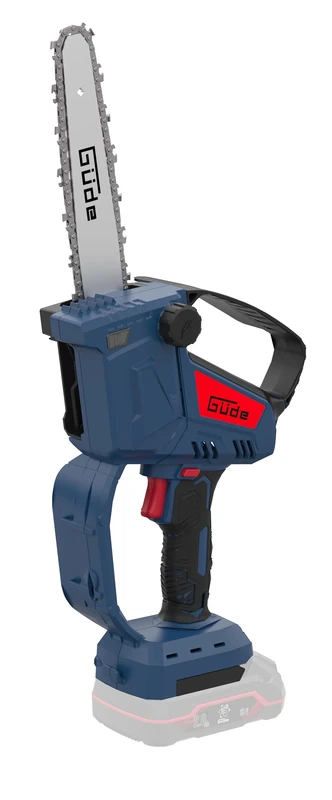 Güde Battery Mini Chainsaw GMK 18-0 (18 V, Brushless Motor, Automatic Chain Lubrication, Tool-Free Chain Quick Release System, Cutting Length 130 mm, Chain Safety Protection, Battery/Charger Not