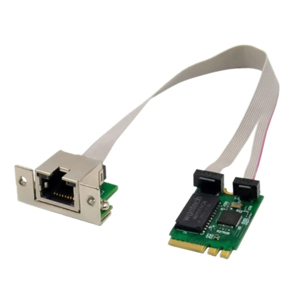 Borimend M.2 A+E 2.5G Ethernet Adapter 2.5G/1G/100M Multi-Gigabit M.2 Network Card 8125B COM