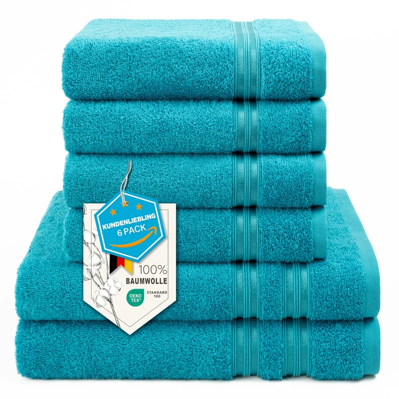 Hammetex Bathrobe 100% Cotton Unisex for Men and Women Quality 400 g/m² Quality Soft Absorbent Terry Towelling Bathrobe for Couples with Pockets - Image 1