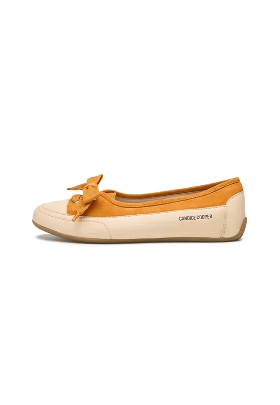 Candice Cooper Women's Candy Bow Ballet Flats, Ecru Clementine, 43 EU - Image 1