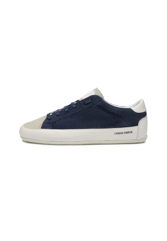 Candice Cooper Danny Leather Sneakers, Sandy Grey Indigo, 10 UK - Image 1
