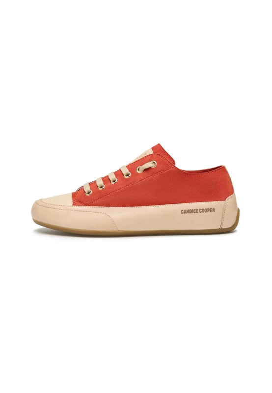 Candice Cooper Leather and Suede Sneakers, red, 6 UK