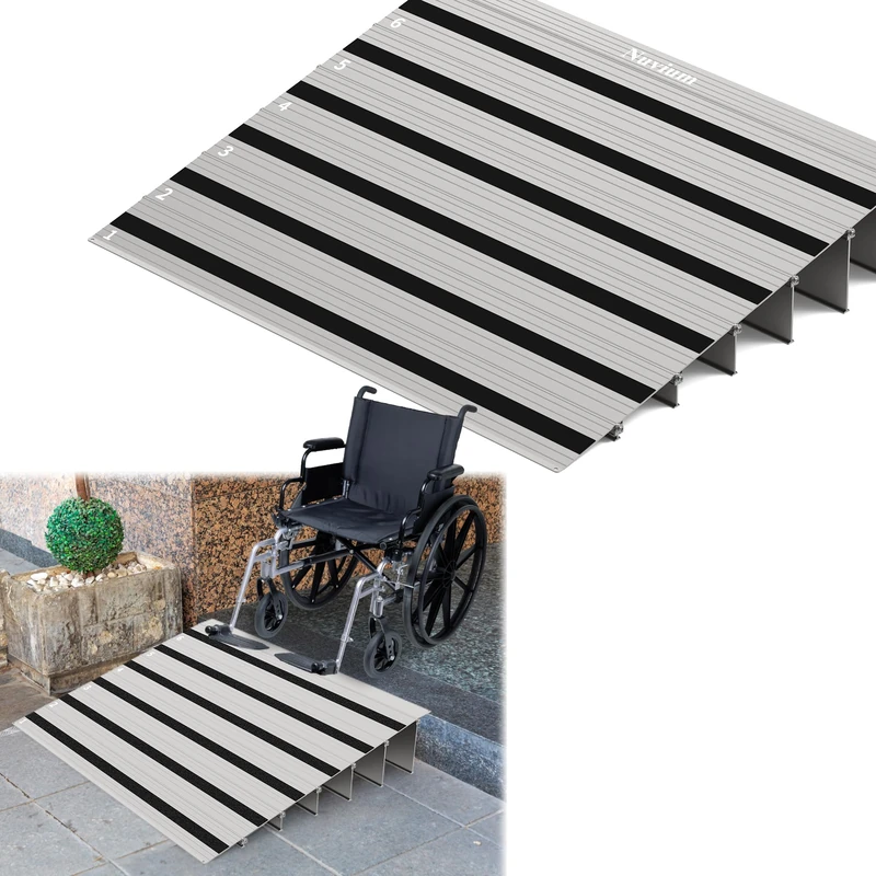 Nuvium Threshold Ramp (6" Rise) - ZH2.0-0 - Silver Aluminium