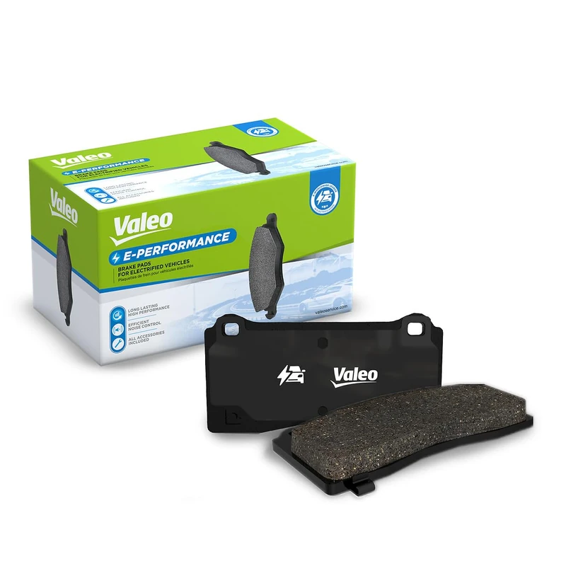 Valeo E-PERFORMANCE - Brake pads - 610331 - Set of 4 pads - Front axle - Fully equipped with mounted and unmounted accessories, Braking expert since 1923