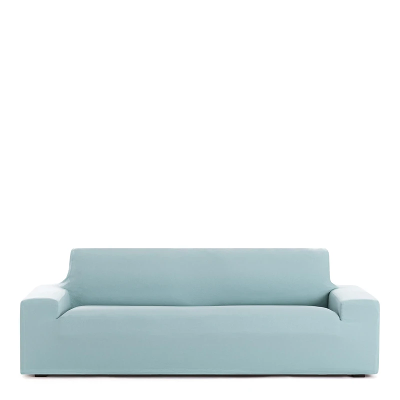 Eysa Bi-elastic 2-seater sofa cover in sea water design Harlem