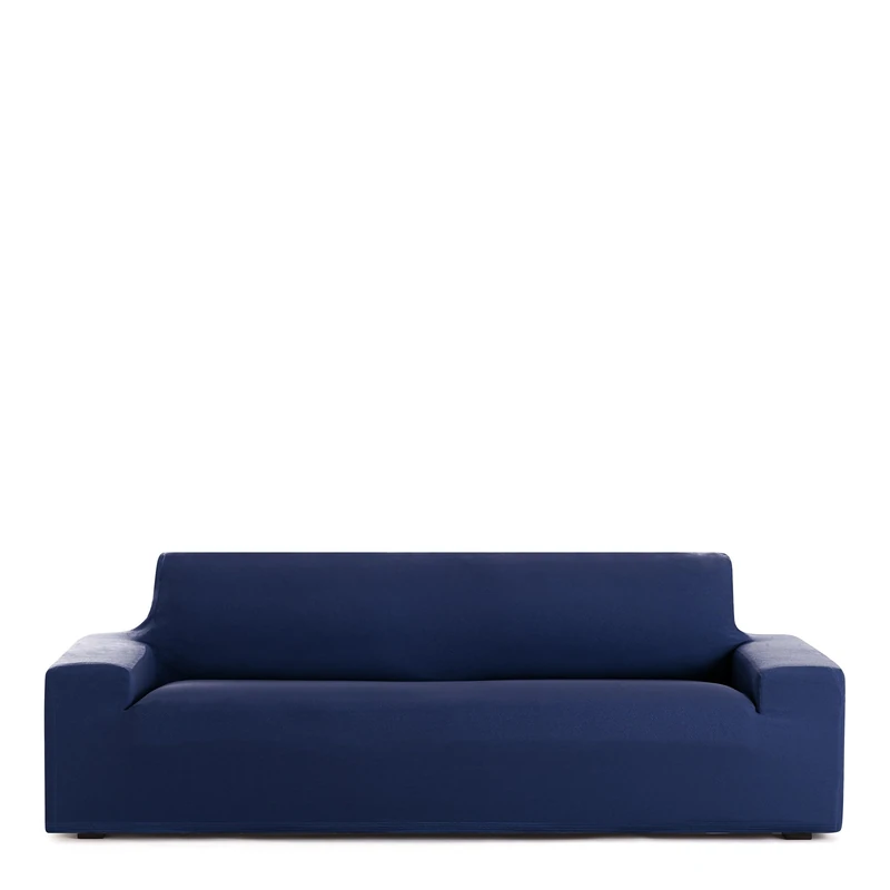 Eysa Bi-elastic 3-seater sofa cover in Blue Harlem design