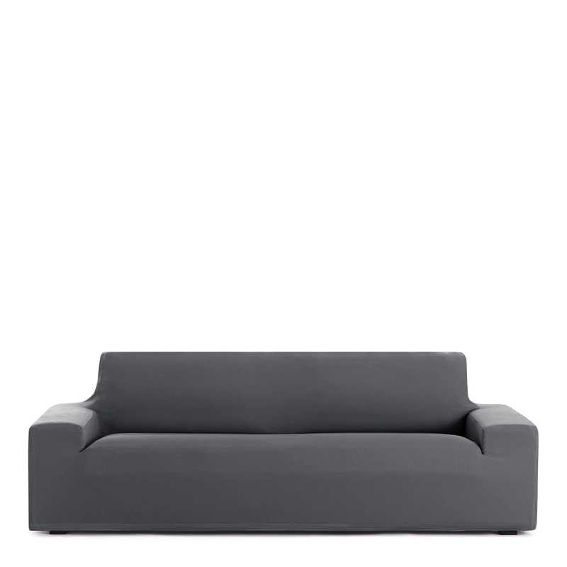 Eysa Harlem Design Dark Grey 3 Seater Bi-Elastic Sofa Cover - Image 1