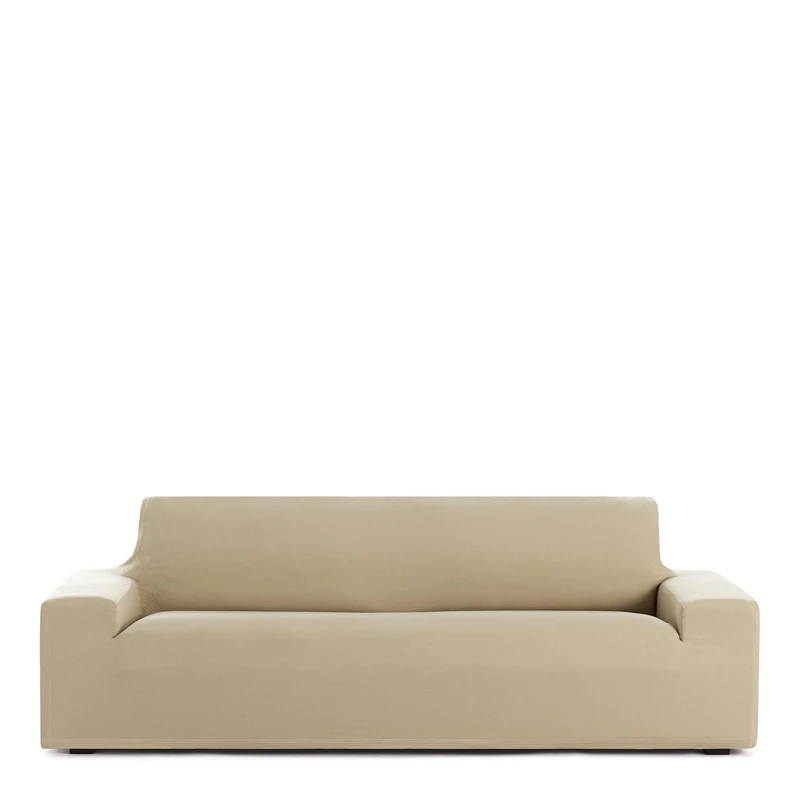 Eysa Bi-elastic 2-Seater Sofa Cover Beige Design Harlem