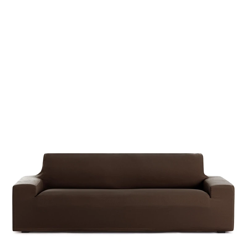 Eysa 2-Seater Bi-Elastic Sofa Cover Brown Harlem Design