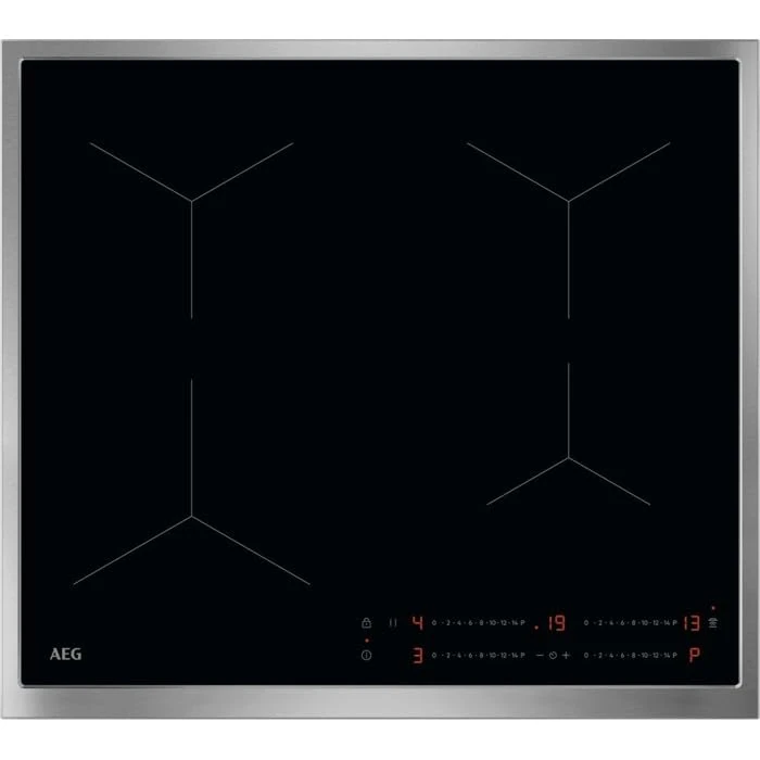 AEG Self-sufficient Induction Hob 60 cm - 4 Flex Zones with Power Function - 14 Levels - SuperFlat Frame - Timer - Touch Operation - Compatible with Automatic Hood - TO64IA0FXB - Image 1