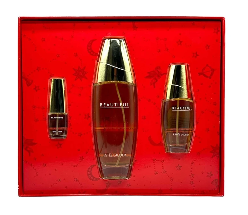 Estée Lauder Beautiful Deluxe Trio Set: Eau de Parfum 100 ml, 30 ml + Mini Spray 4.7 ml