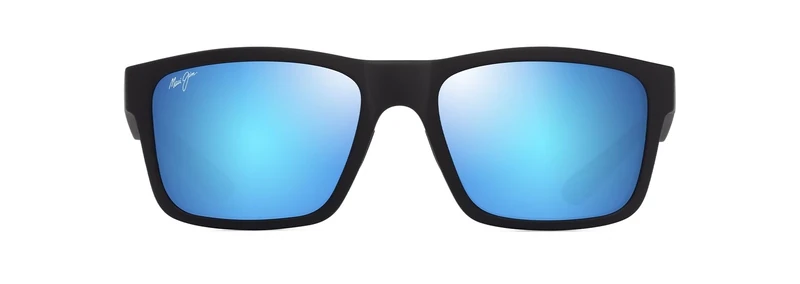 Maui Jim The Flats Sunglasses, Matte Black/Blue, 57-18-135