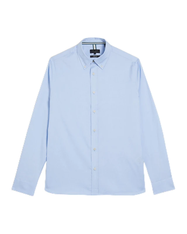 Ted Baker Mens Allardo Ls Regular Premium Oxford Shirt, Lt-Blue, S UK