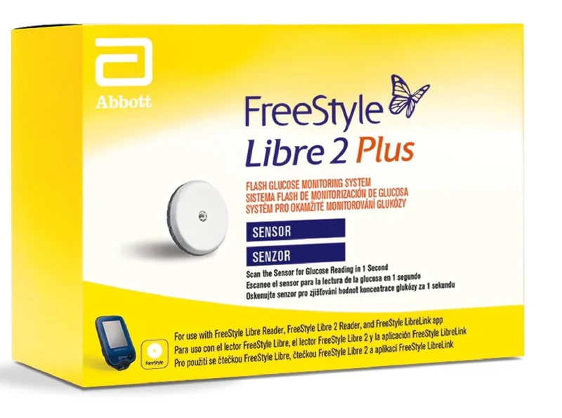 Abbott FreeStyle Libre Sensor for diabetes monitoring CGM for UK - white (Libre 2 + (Plus)) - 1 SENSOR