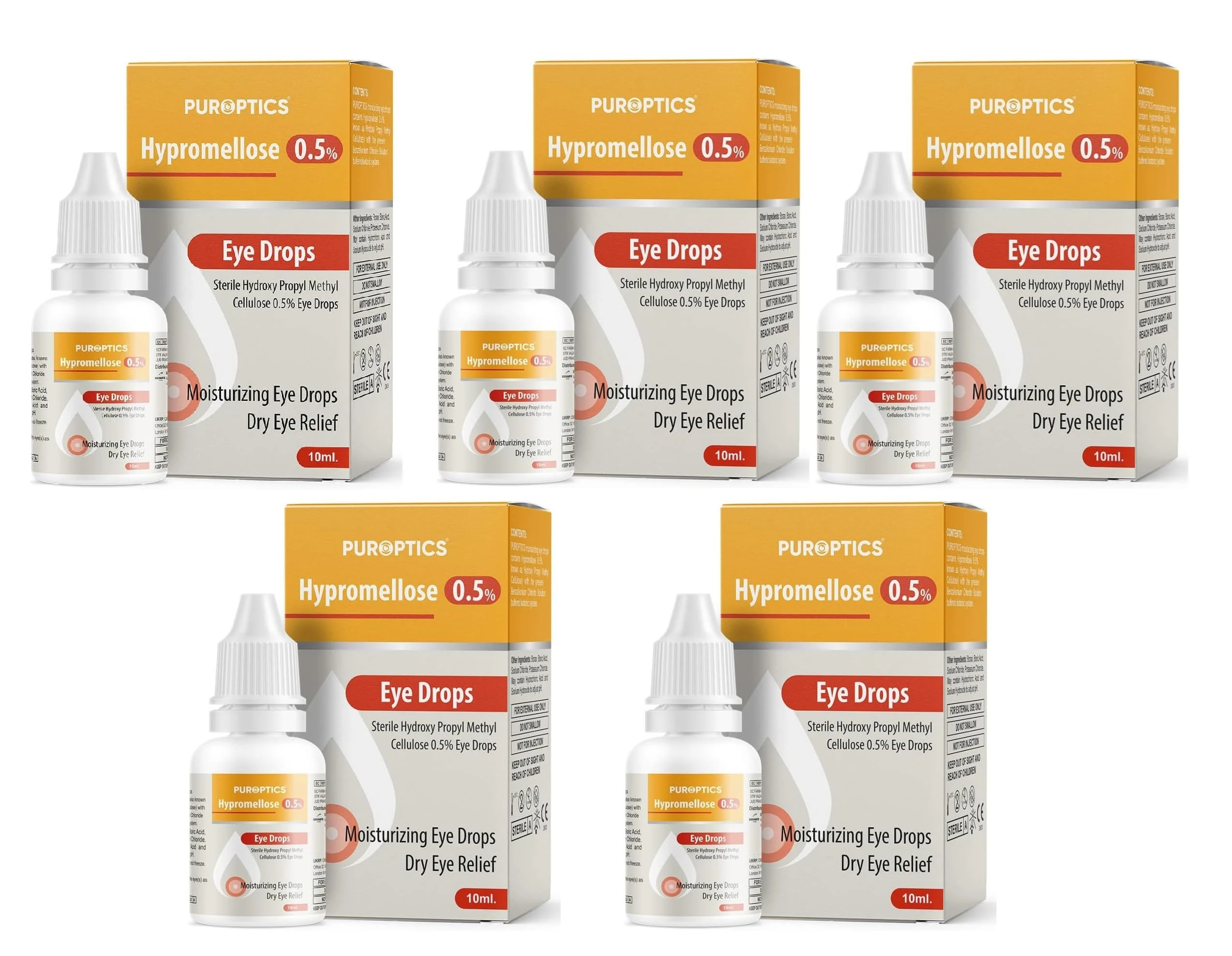 Puroptics Hypromellose 0.5% Eye Drops for Dry Eyes - Itchy Eye Drops Treatment to Refresh and Relieve Tired & Dry Eyes | Lubricating Eye Drops for Irritated Itchy Dry Eyes (5)