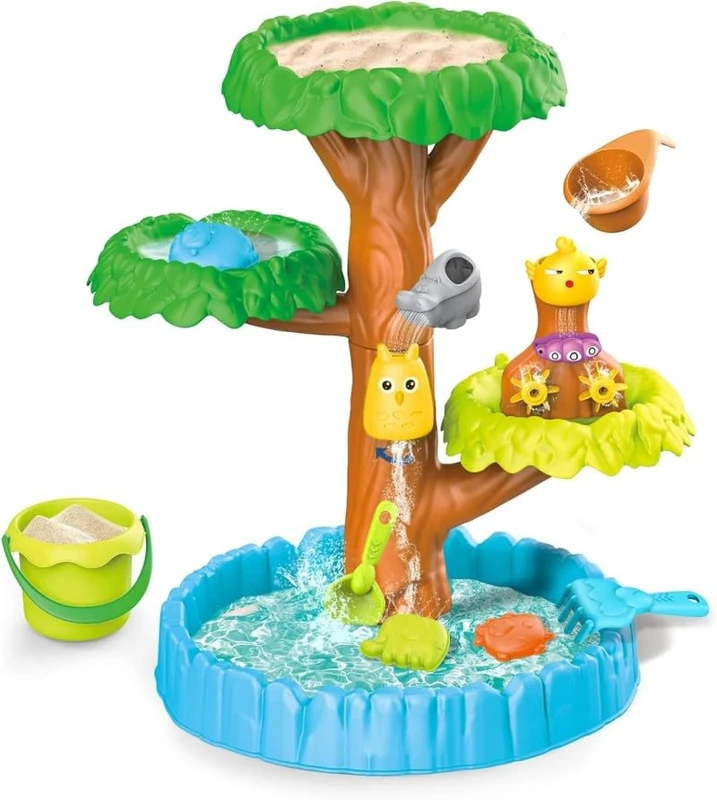 Paradiso Toys Sand and Water Tree Activity Set for Outdoor Garden & Beach Play Time, Boys and Girls Ages 3+