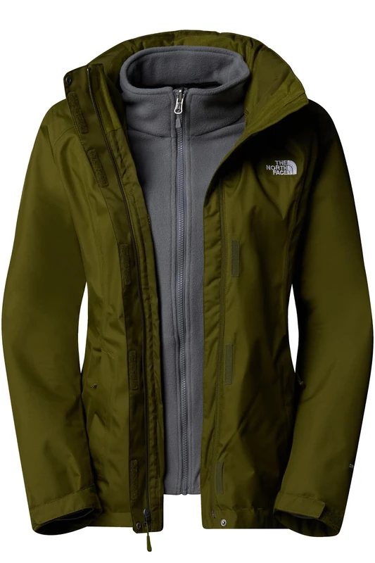The North Face Women's Evolve II Triclimate Jacket, Forest Olive/Smoked Pea, S