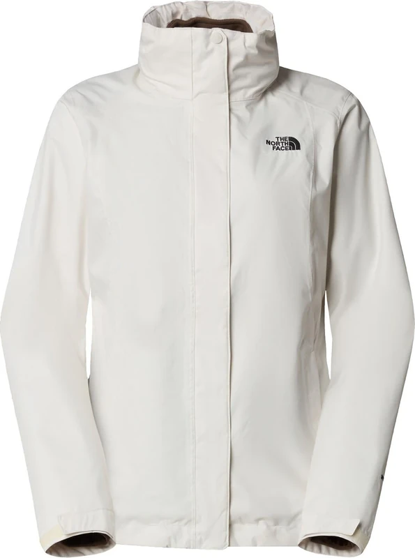 The North Face Women's Evolve II Triclimate Jacket, White Dune/Smokey Brown, M