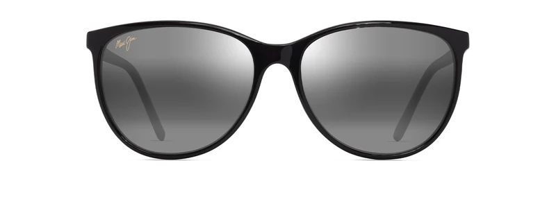 Maui Jim Unisex Ocean Sunglasses, shiny black, 58-16-140
