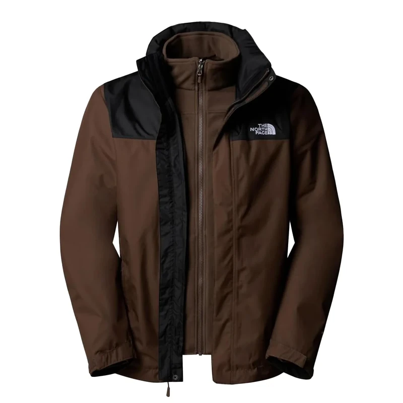 The North Face Men's Evolve II Triclimate Jacket, Smokey Brown/Tnf Black, XS