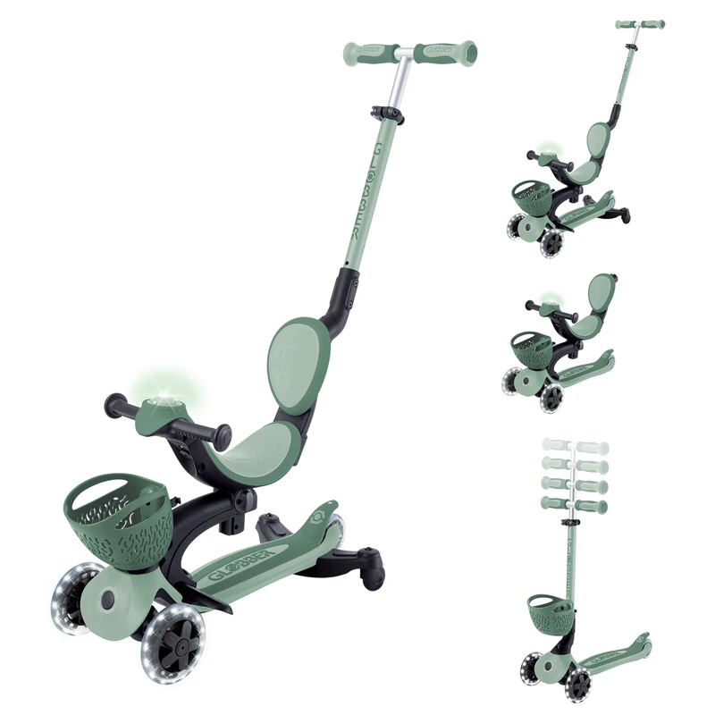 Globber Go Up Baby 360 Scooter and Ride On - Sage