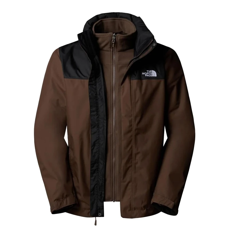 The North Face Men's Evolve II Triclimate Jacket, Smokey Brown/Tnf Black, 3XL - Image 1