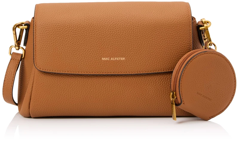 MAC ALYSTER Women Rabat Porte Epaule Handbag, Cognac, Standard