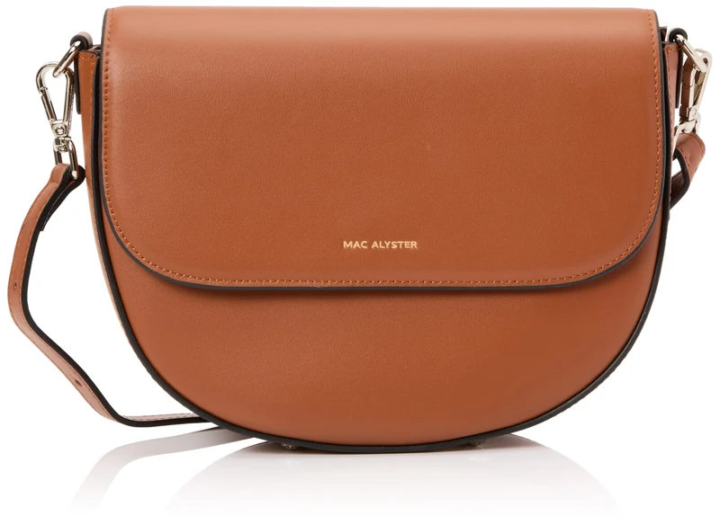 MAC ALYSTER Women Rabat Porte Epaule/Travers Handbag, Cognac, Standard
