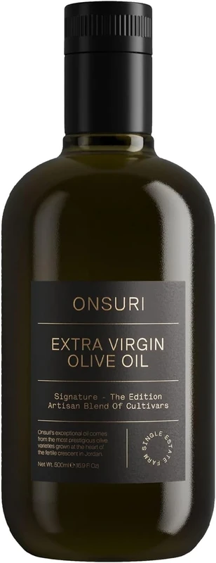 ONSURI Signature Edition Extra Virgin Olive Oil - 500ml Bottle | Cold Pressed Single-Origin Premium Olive Oil | Subtle Flavour, Versatile for Cooking | Nutrient-Rich, Farm-to-Fork Authenticity