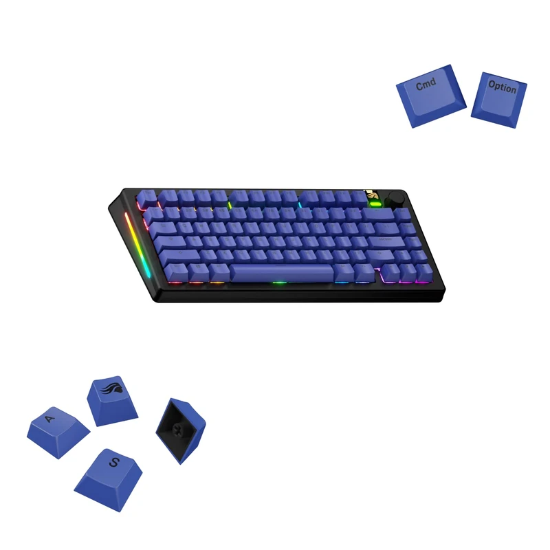GLORIOUS GPBT Basics Doubleshot Keycaps (Mana Blue)
