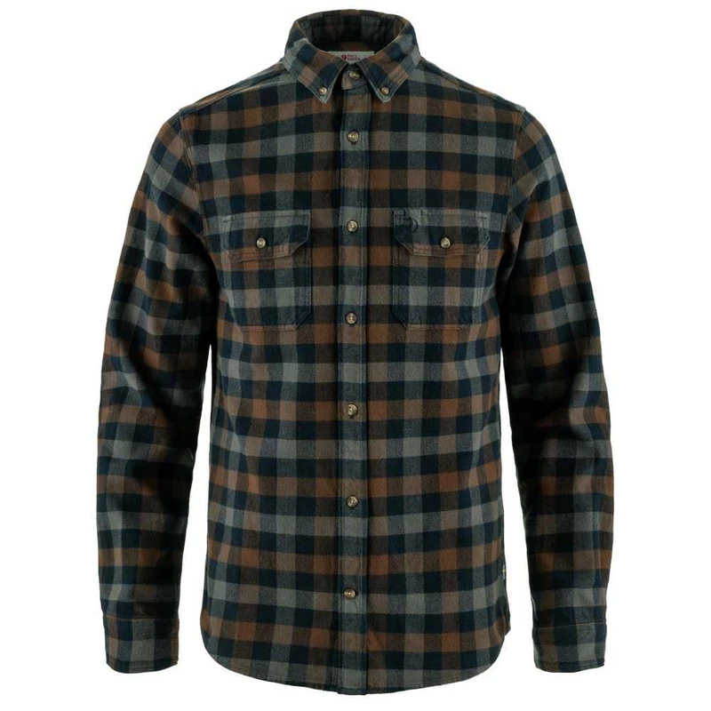 FJALLRAVEN 81353-555-299 Skog Shirt M T-Shirt Men's Dark Navy-Dark Oak Size XL