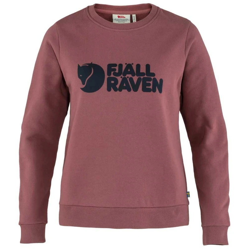 FJALLRAVEN 84143-410-555 Fjällräven Logo Sweater W Sweatshirt Women's Mesa Purple-Dark Navy Size S