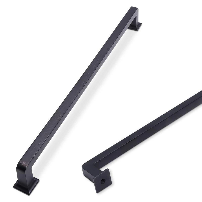 COTYKILEY 6 Pack 15 Inch(381mm) Oil Rubbed Bronze Cabinet Handles Kitchen Cabinet Pulls Cabinet Door Handles Kitchen Cabinet Hardware Cupboard Drawer Pulls Dresser Handles