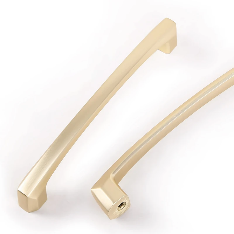 COTYKILEY 10 Pack 7.5 Inch(192mm) Brushed Brass Kitchen Cabinet Handles - Gold Cabinet Pulls and Drawer Handles