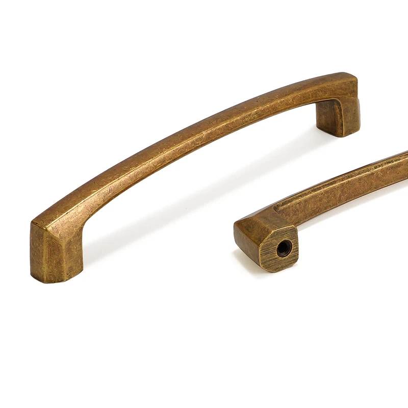 COTYKILEY 10 Pack 7.5 Inch(192mm) Antique Brass Cabinet Pulls Vintage Brass Kitchen Cabinet Handles Cabinet Door Handles Kitchen Cabinet Hardware
