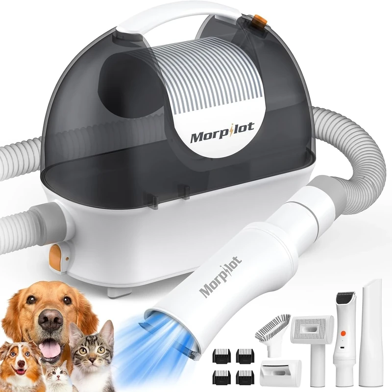 Morpilot Pet Vacuum Cleaner, 3L Dog Grooming Machine, Powerful Suction 12000Pa, 5 in 1 Multifunction Vacuum Cleaner for Pet Care - Image 1