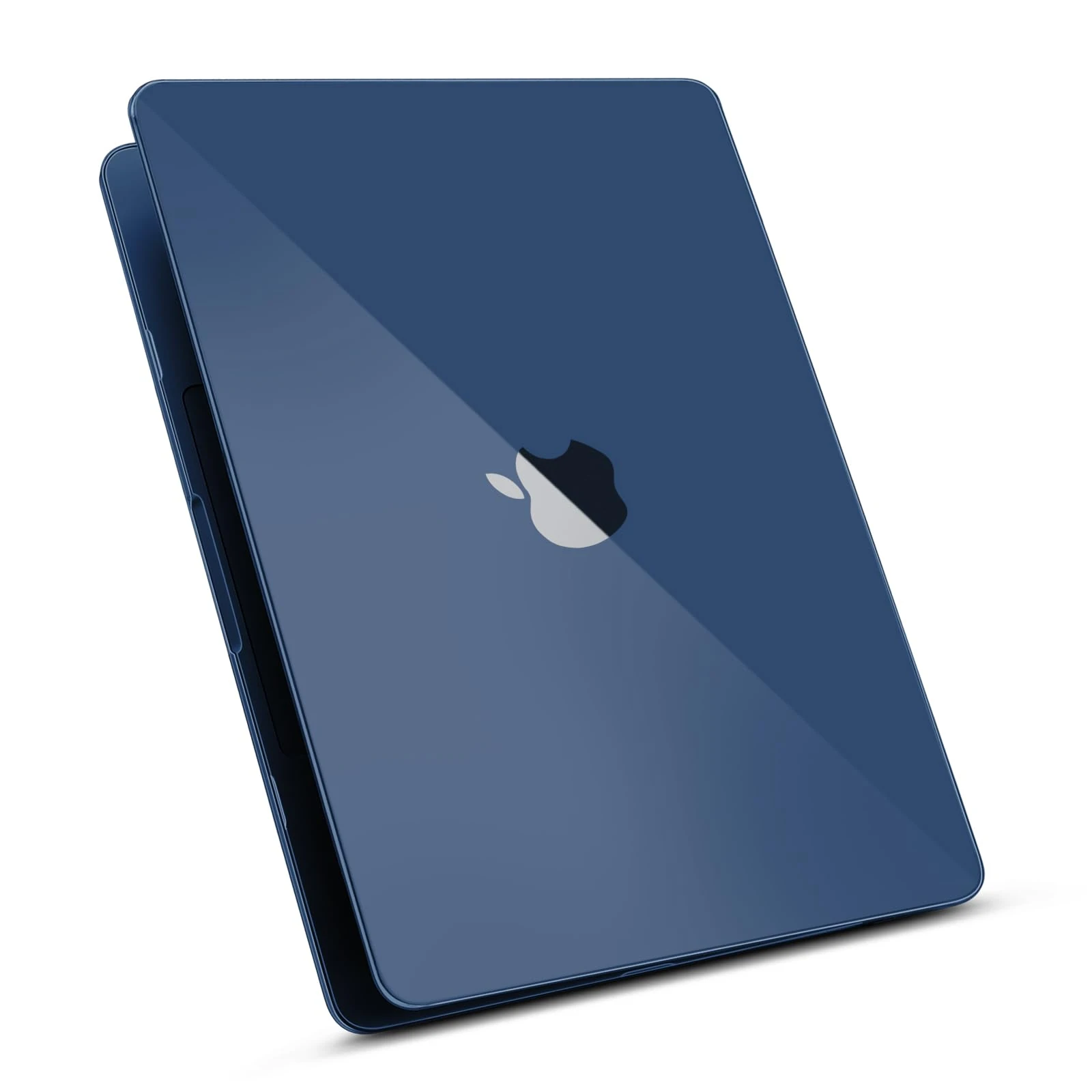 ZYB Case Compatible with 2025 2024 2022 MacBook Air 13.6 inch M4 A3240 / M3 A3113 / M2 A2681 with Touch ID, Ultra Thin Protective Hard Shell Cover Snap Case, Crystal Midnight