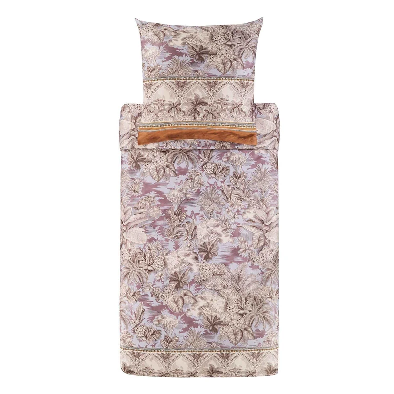 Bassetti BOBOLI 9329895 Bed Linen + 1 Pillowcase Made of 100% Cotton Satin in Glace G1, Dimensions: 135 x 200 cm + 1 K 80 x 80 cm