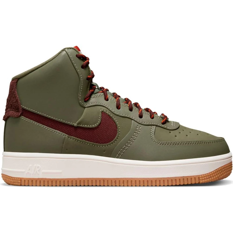 NIKE FB7960-200 Air Force 1 Sculpt Wild Women Medium Olive/Earth-Phantom-Gum MED Brown UK 5