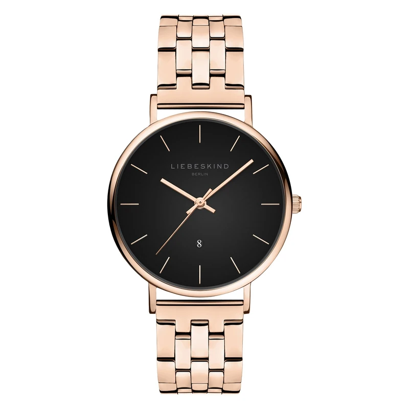 Liebeskind Berlin LT-0442-MQ IP Watch, Rose Gold-Black, The Watch can be stylistically described as 'Elegant' as it has a Simple Yet Refined Design That is Perfect for Different Occasions. Although