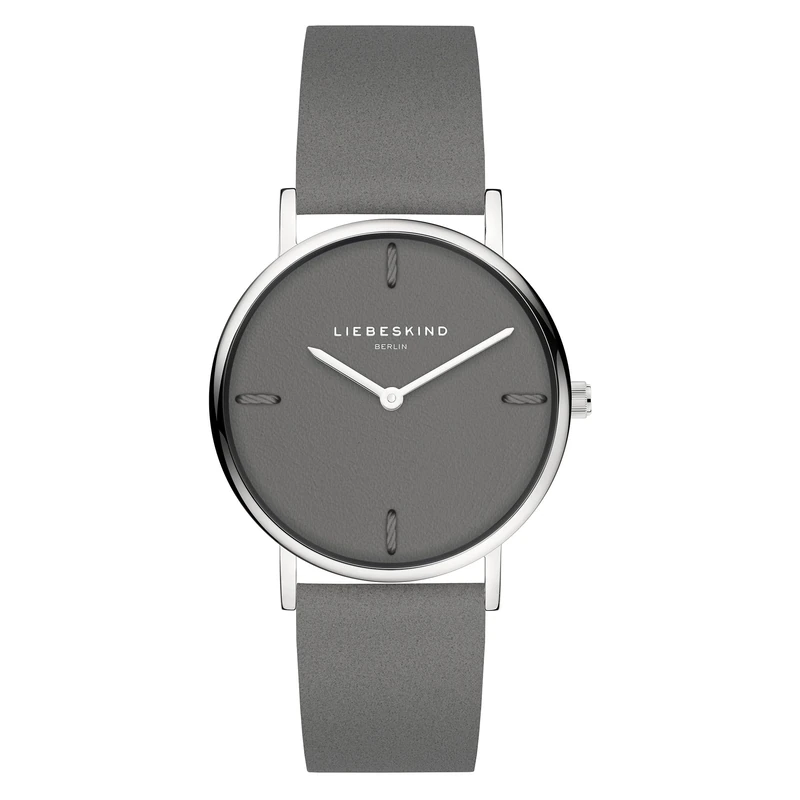 Liebeskind Women's Quartz Watch - Gray Leather Strap, 34mm