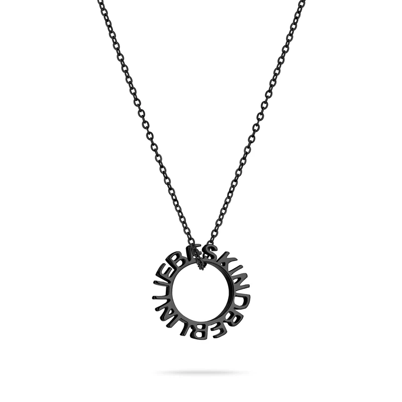 Liebeskind Berlin LJ-1568-N-45 Necklace IP Black, 45 cm, Stainless Steel, No Gemstone