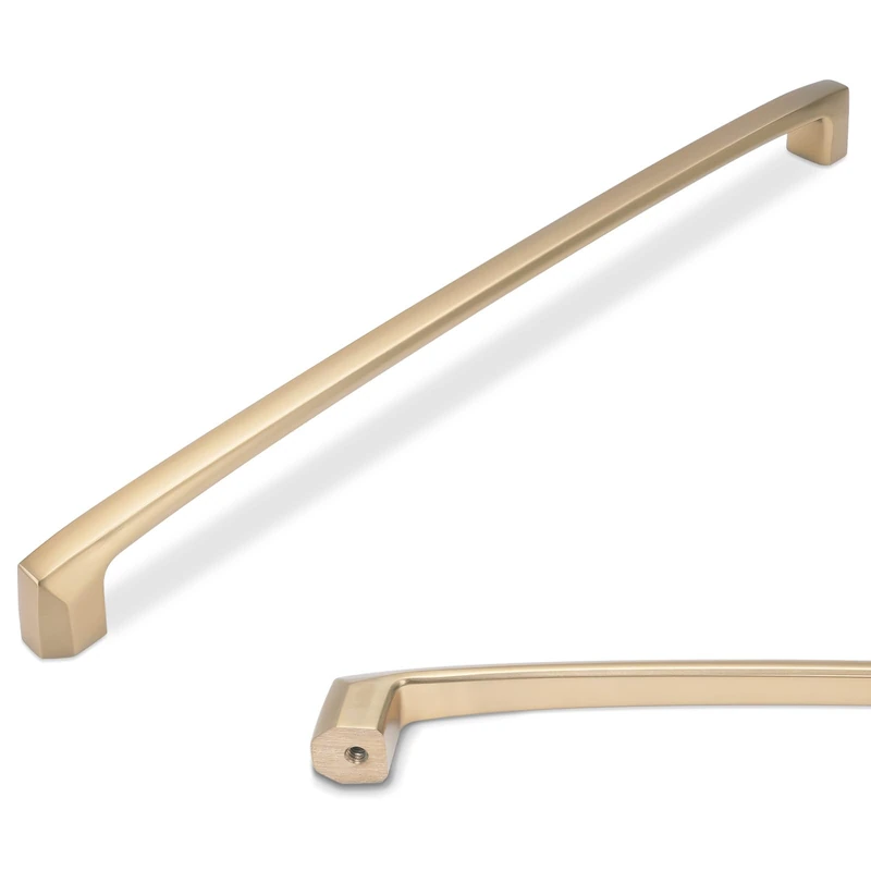 POVEFONK 6 Pack 15 inch Champagne Bronze Kitchen Cabinet Handles Cabinet Pulls Gold Drawer Pulls Kitchen Cabinet Hardware Handles Dresser Handles