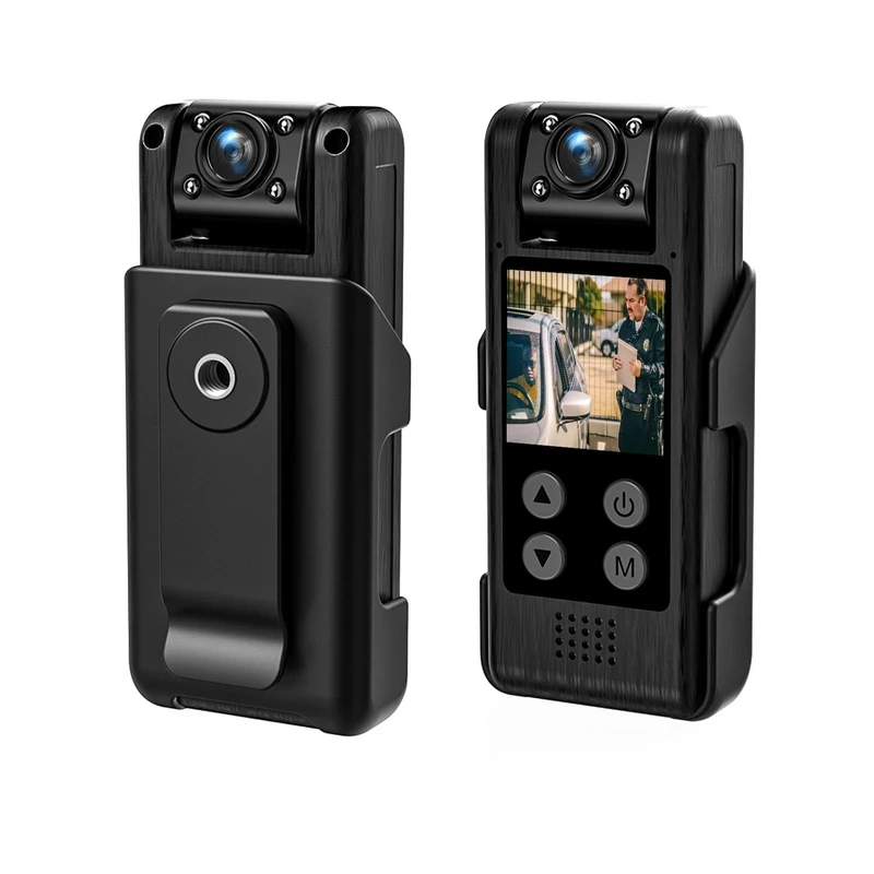 Sxhlseller Small Body Worn Cameras with Video&Night Vision, Back Clip Pocket Wear Camera for Security, 140 Degree Wide Angle,No SD Card Included - Image 1