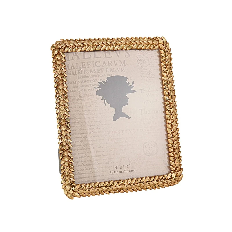 Romimex Photo Frame Gold Resin 27 x 34 x 2 cm